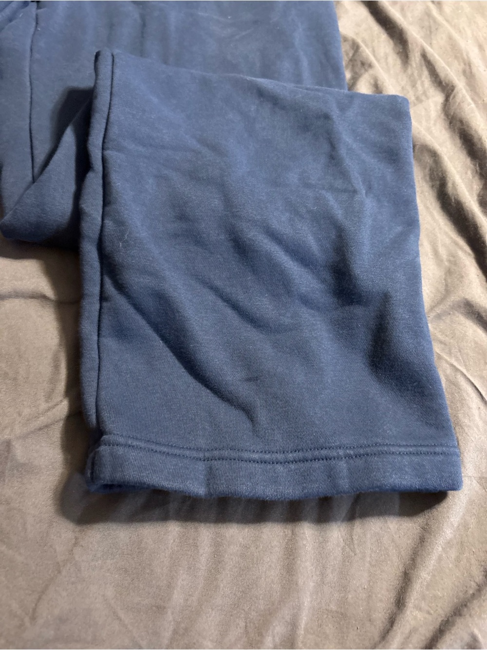Adidas Navy Blue Fleece Sweatpants - Picture 3 of 4